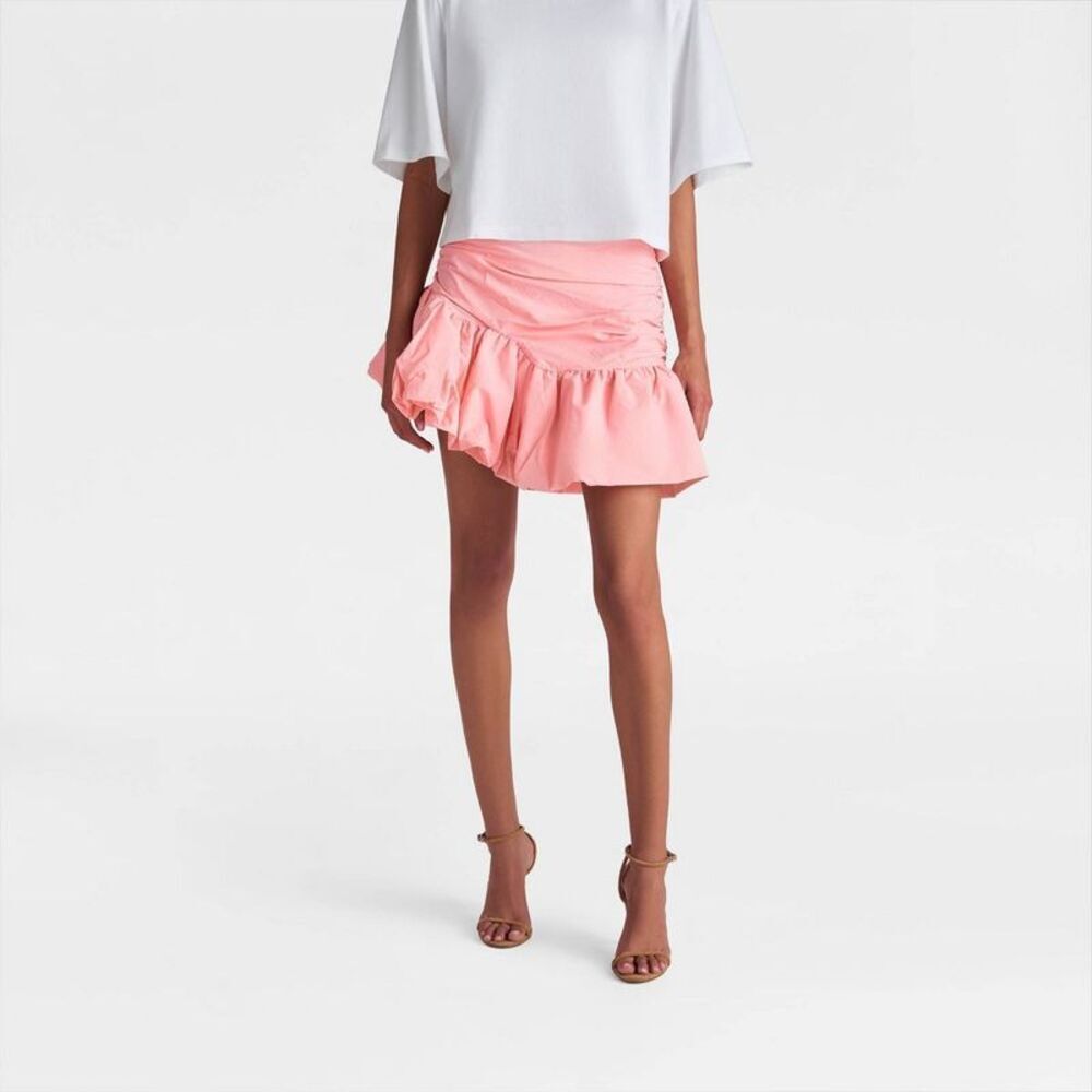 KBB by KAHLANA Women's 'The Blouson Mini Skirt' - Pink 4